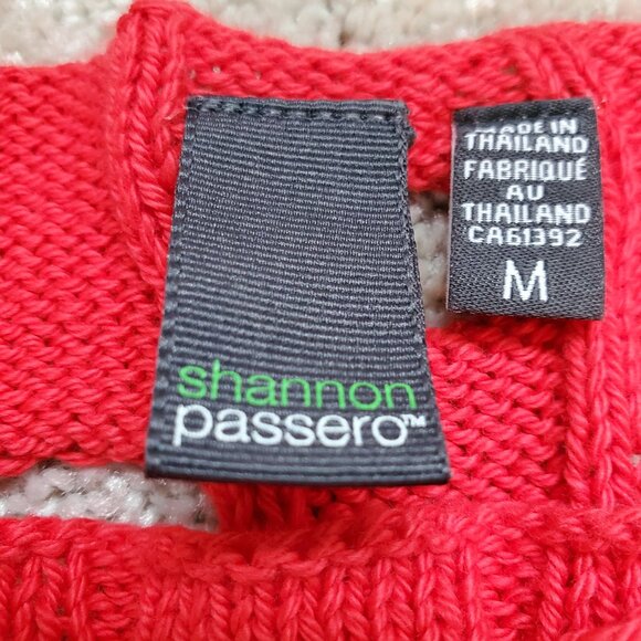 Shannan Passero Red Lula Pullover Sweater Size M - Picture 3 of 5
